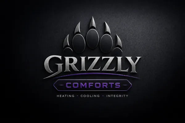 Grizzly Comforts Logo - Heating, Cooling, Integrity