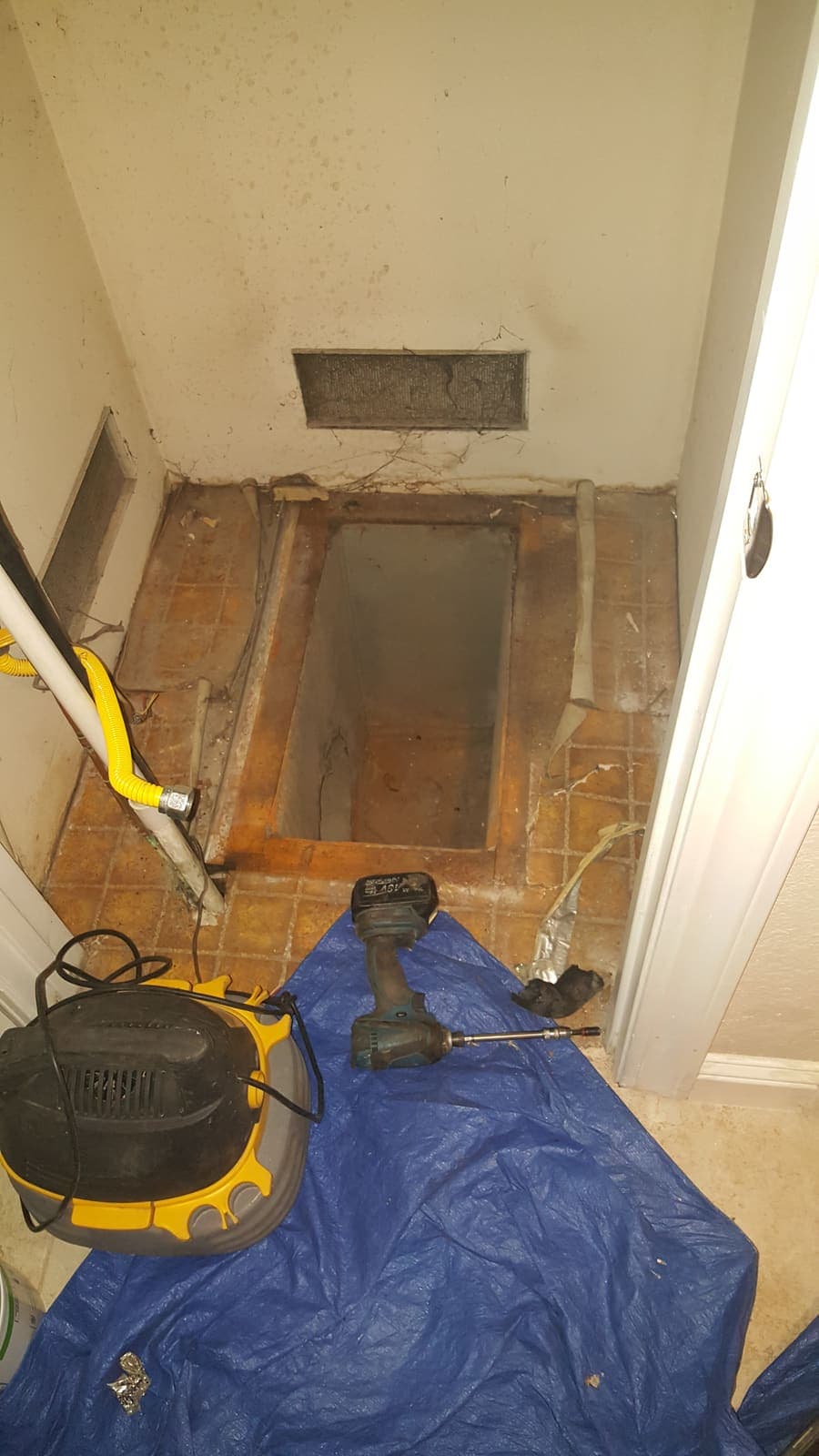 Closet Furnace Removal