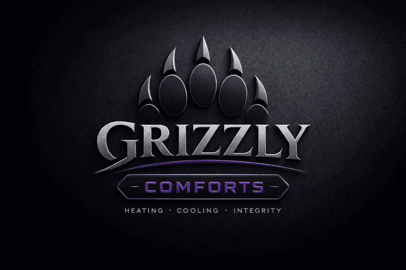Grizzly Comforts Logo - Heating, Cooling, Integrity